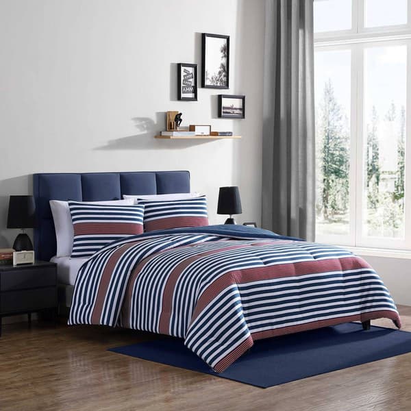Nautica Kennedy Stripe Microfiber Comforter Set