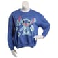 Juniors Hybrid Stitch Crew Neck Fleece Sweatshirt - image 1