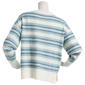 Juniors No Comment Multi Side Stripe Brush Crew Neck Sweater - image 3