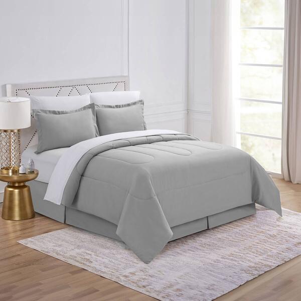 Swift Home Ultra-Soft 8pc. Bed-In-A-Bag Bedding Set - image 