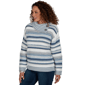 Petite Skye’s the Limit Icy Blue Sparkle Stripe Sweater - image 3