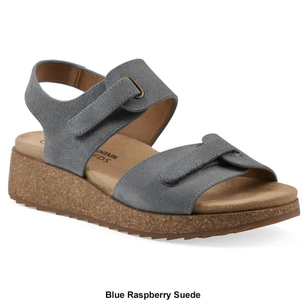 Womens White Mountain Gelato Slingback Wedge Sandals