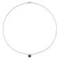 Sophia B 1 1/10ctw. Black & White Round Diamond Necklace - image 2