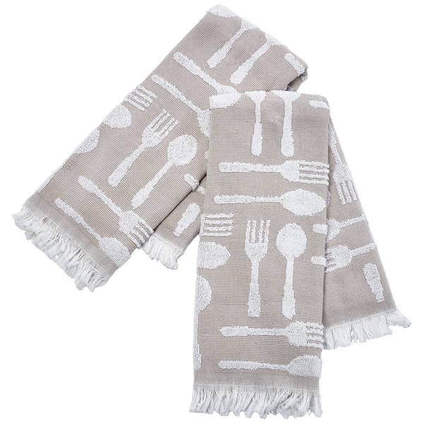 Fork and Spoon 2pk Kitchen Towel - image 