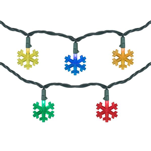 Northlight Seasonal 4ft. LED Snowflake Christmas Light Set - image 