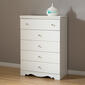 South Shore Crystal 5-Drawer Chest - White - image 3