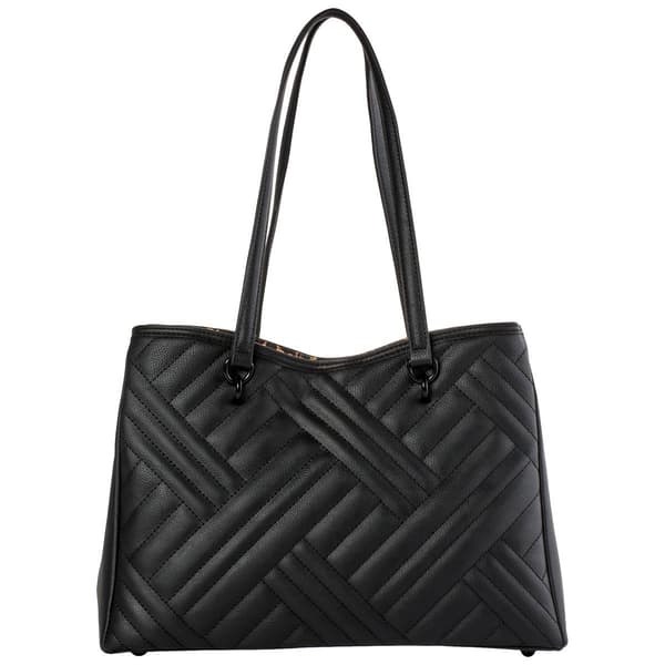 Betsey Johnson Quilted Leopard Triple Compartment Tote
