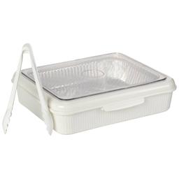 Gourmet Kitchen 95oz. Prepared Food Storage Container with Tongs