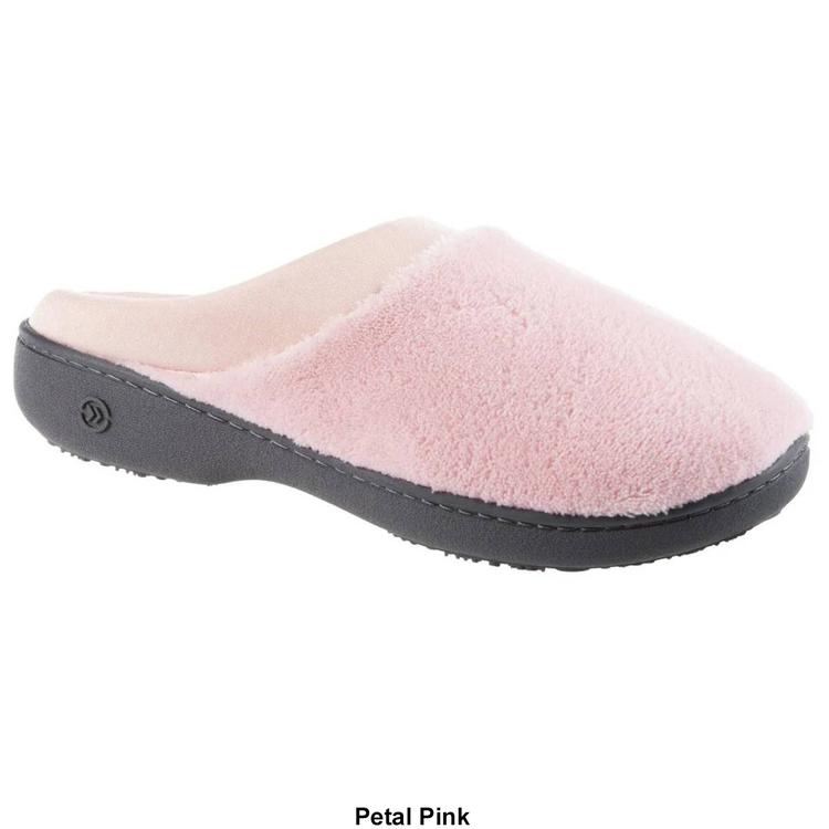 Womens Isotoner® Microterry Hoodback Slippers