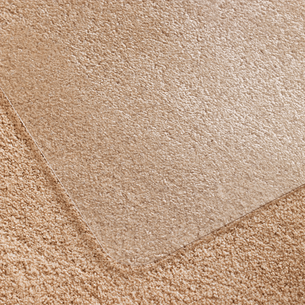 Floortex® Cleartex® Polymer Lipped Chair Mat for 3/8in. Carpets