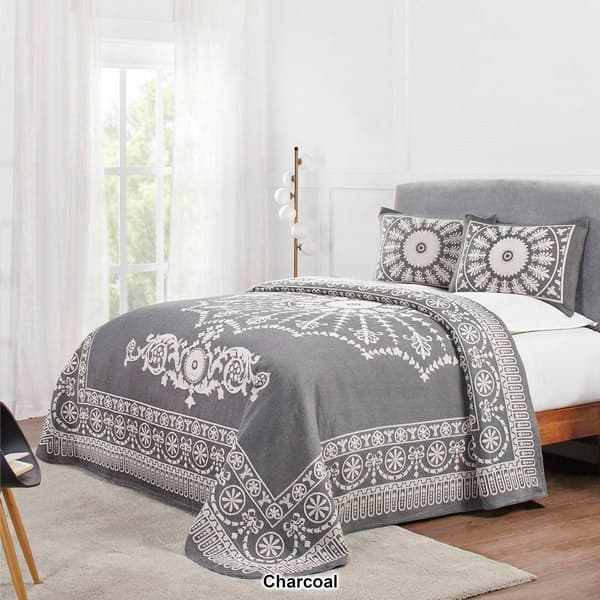 Superior Traditional Medallion Jacquard Bedspread Set