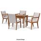 Baxton Studio Theresa Walnut Brown Wood 5pc. Dining Set - image 11