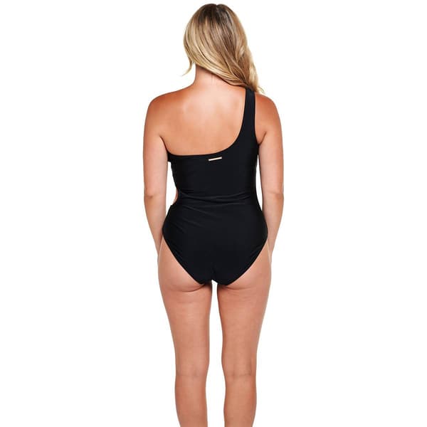 Womens Jones New York Asymmetrical One Piece Swimsuit