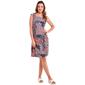 Womens Connected Apparel Sleeveless Print ITY Pocket Dress - image 1