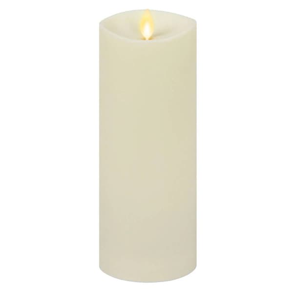 Melted Matte Moving Flame Pillar Candle