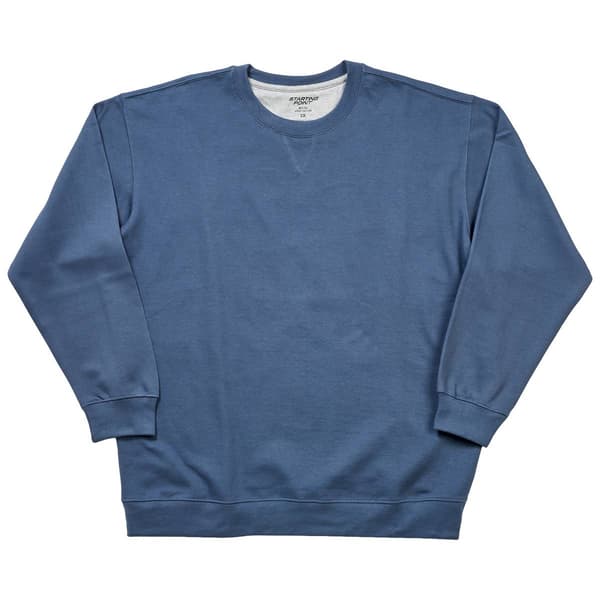 Mens Big &amp; Tall Starting Point Solid Long Sleeve Sweatshirt
