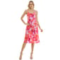 Womens Sara Michelle Drape Neck Lilac Floral Satin A-Line Dress - image 1