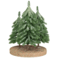 Northlight Icy Downswept Pine Trio of Trees Christmas Décor - image 3