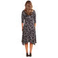 Petite Perceptions 3/4 Sleeve ITY Floral Faux Wrap Dress - image 2