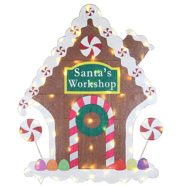 National Tree 42in. Pre-Lit Gingerbread House - image 