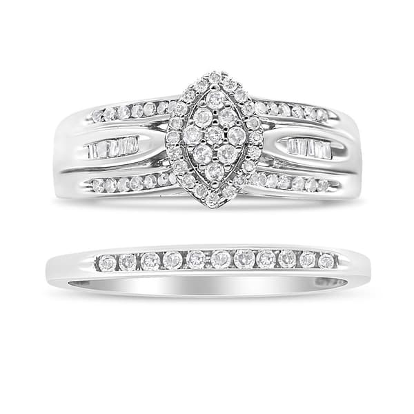 Haus of Brilliance 1/2ctw. Diamond Engagement Bridal Set