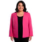 Plus Size Kasper Long Sleeve Open Patch Pocket Blazer - image 1