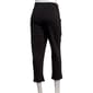 Womens Zac & Rachel Solid Embroidered Fringe Crop Pants - image 3