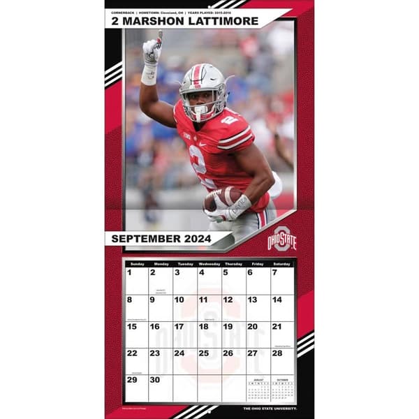 Lang&#174; 2025 Ohio State Buckeyes Wall Calendar