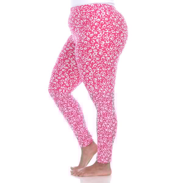 Plus Size White Mark Super Soft Leopard Leggings