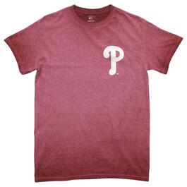 Mens Phillies Short Sleeve Ombre Chest Logo Tee