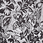 Womens Hearts of Palm In Black & White Ruffle Floral Blouse - image 6