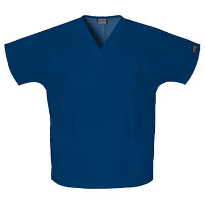 Plus Size Cherokee Work Wear V-Neck Top - Navy