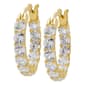 Gianni Argento 14kt. Yellow Gold Plated Inside Out Hoop Earrings - image 1