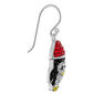 Athra Fine Silver Plated Crystal Penguin Drop Earrings - image 2