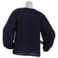 Womens Cece Long Sleeve Pintuck Scallop V Neck Blouse - image 3