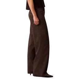 Womens Calvin Klein Crosshatch Wide Leg Dress Pants