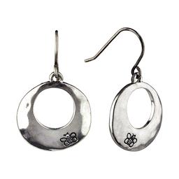 Bella Uno Bee Accent Open Disc Drop Earrings