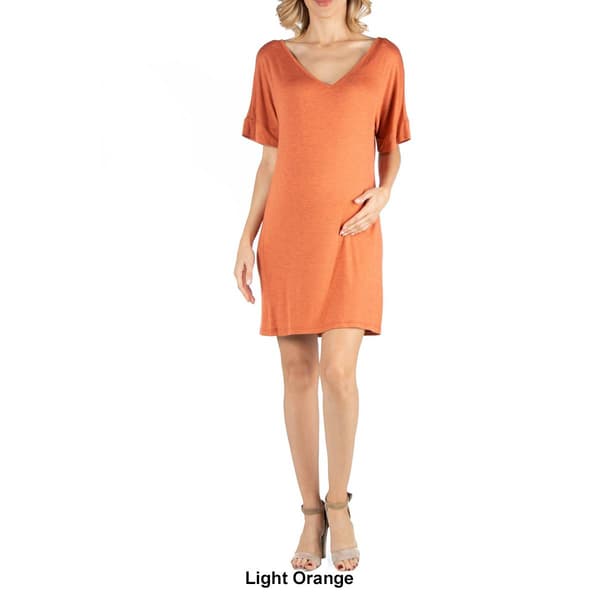 Womens 24/7 Comfort Apparel Maternity Sheath Dress