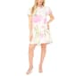 Petite MSK Short Puff Sleeve Large Floral Shirtdress - image 3