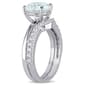 Gemstone Classics™ 10kt. White Gold Aquamarine & Sapphire Ring - image 2