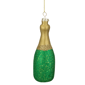 Northlight Gold & Green Glass Champagne Bottle Christmas Ornament - image 5