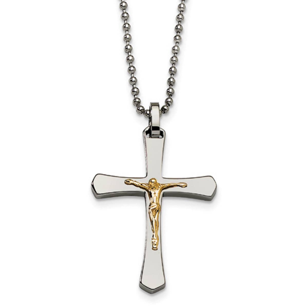 Mens Gentlemen’s Classics™ 14kt. Gold Accented Crucifix...