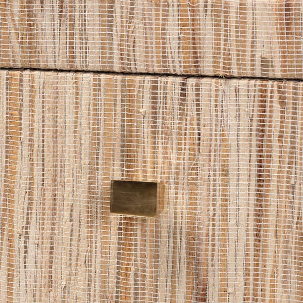 bali & pari Julia Bohemian Woven Natural Grasscloth Nightstand