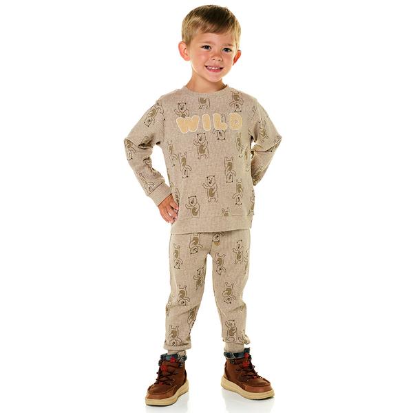 Baby Boy (NB-9M) Emily & Oliver Wild Bear Pants Set - image 