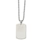 Mens Gentlemen's Classics&#8482; Reversible Dog Tag Necklace in Silver - image 2