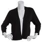 Womens 89th &amp; Madison Button Sleeve Princess Seam Short Cardigan - image 2