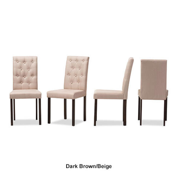 Baxton Studio Gardner Upholstered Dining Chairs - Set of 4