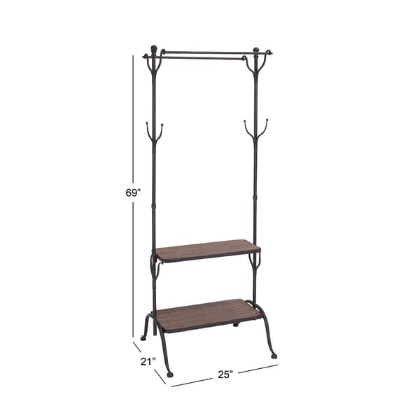 9th & Pike&#174; Black Wooden Clothes Rack