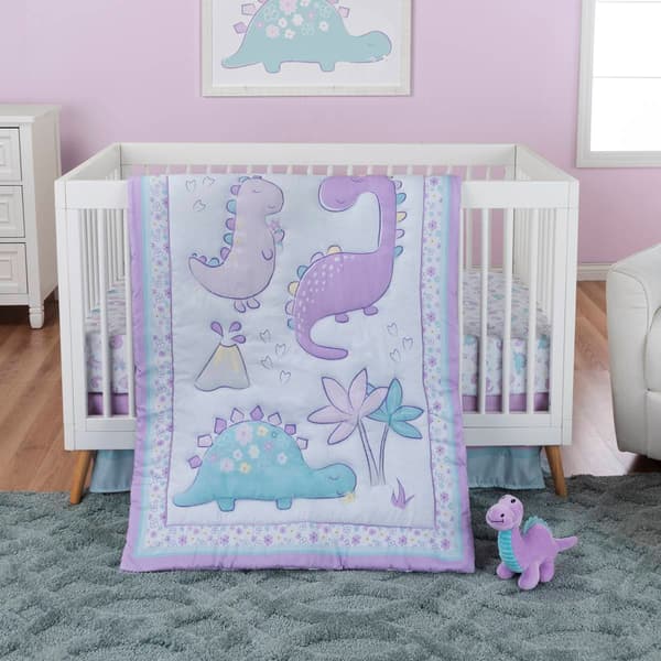 Sammy & Lou&#40;R&#41; Tiny Dinos 4pc. Crib Bedding Set - image 