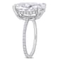 Gemstone Classics™ 10kt. White Gold Moissanite Engagement Ring - image 3